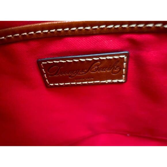 Dooney & Bourke Blush Pink Pebble Leather Tote Shoulder Bag Purse Tan Handles - Picture 12 of 12